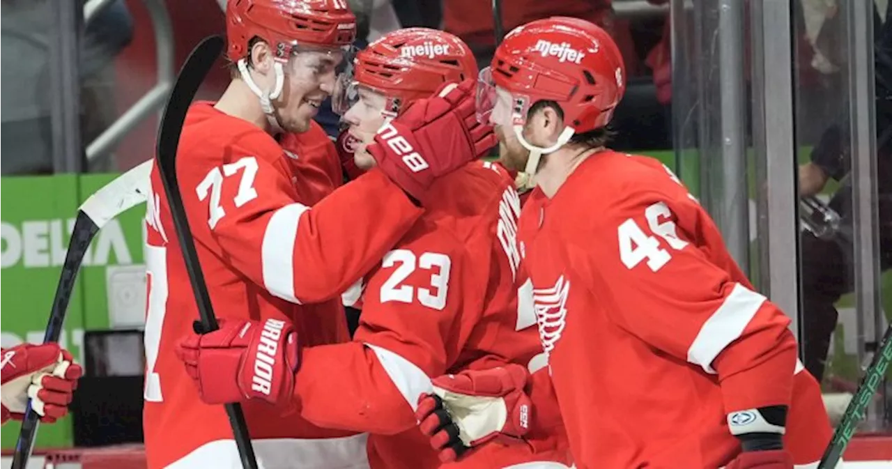 Raymond scores in OT as Red Wings beat Flames 2-1