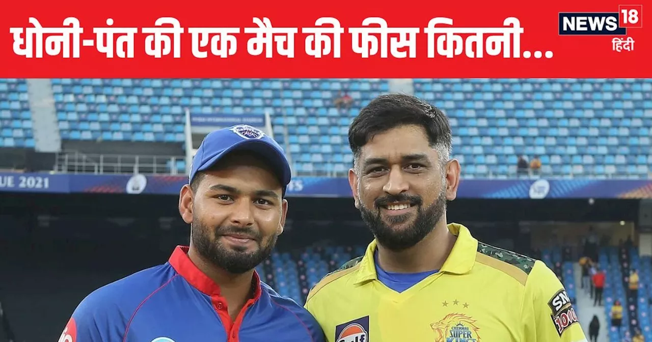 IPL 2025 का सबसे बड़ा कमाल! धोनी की सालभर की सैलरी और ऋषभ पंत की 2 मैच की कमाई एक बराबर...