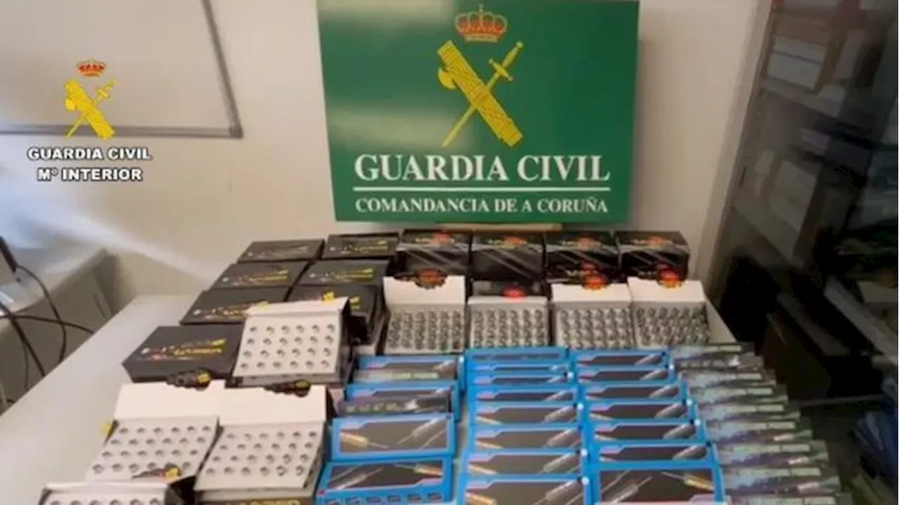 La Guardia Civil incauta más de 1.000 punteros láser ilegales en A Coruña