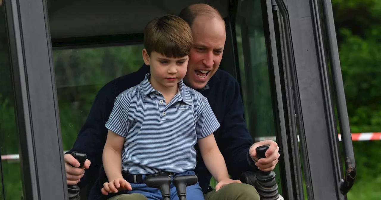 Prince William says son Louis has ambitious hobby - and he's not great at it