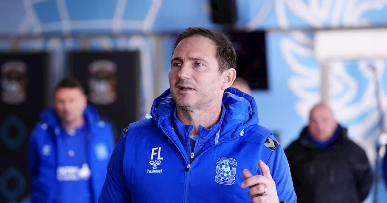 Frank Lampard returns to management with Coventry after 18 months out