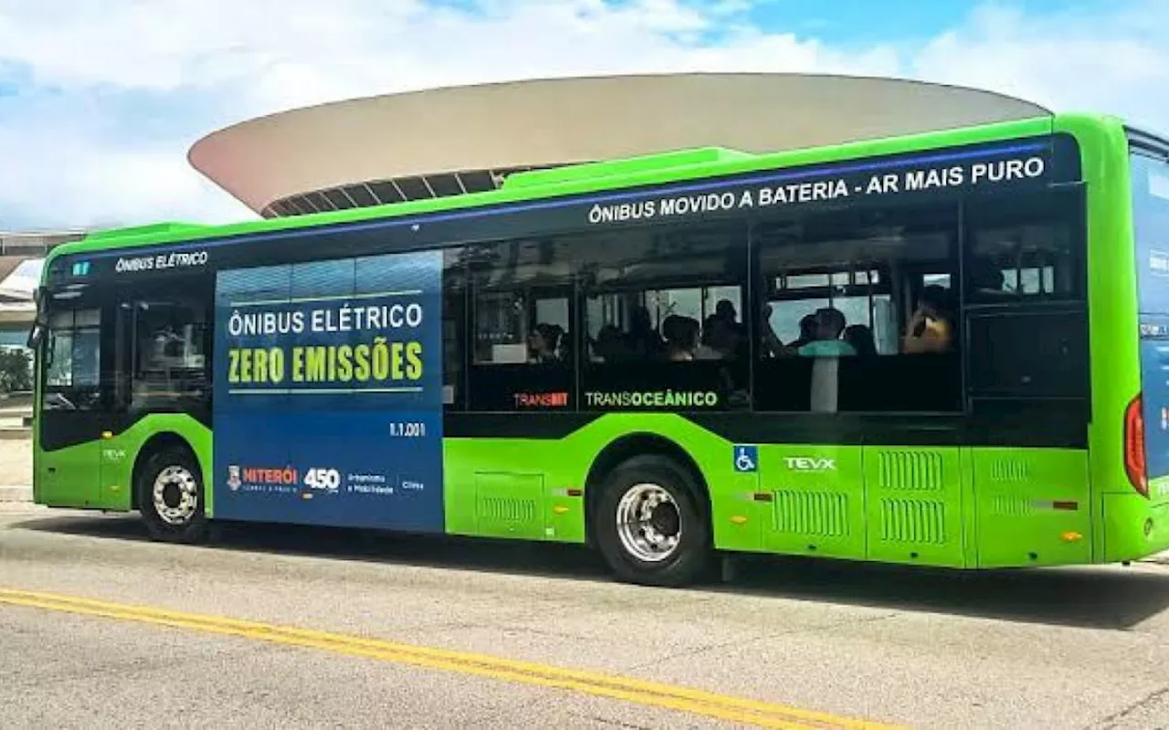 Niterói lidera transição para mobilidade sustentável com aquisição de ônibus elétricos