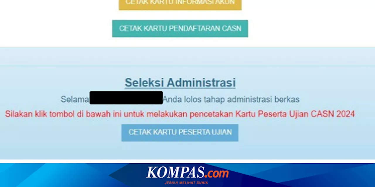 Cara Cetak Kartu Ujian dan Jadwal Tes PPPK 2024 Periode I