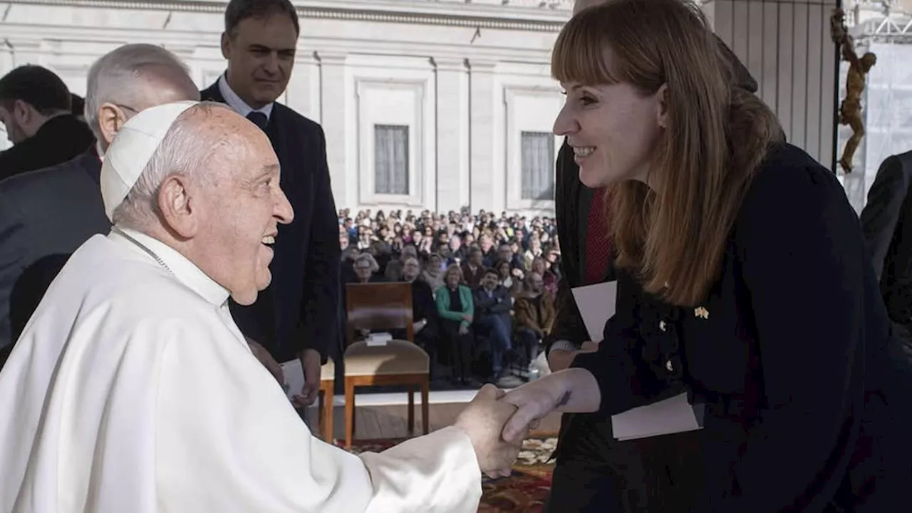 Angela Rayner meets pope in first international visit since appointing advisor to 'boost profile'