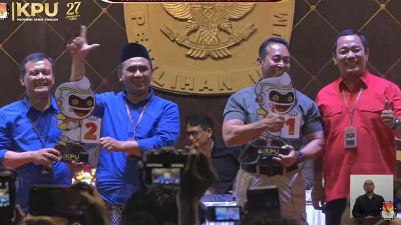 Rekap Hasil Quick Count Pilkada Jawa Tengah Hari Ini, Paslon Ahmad Luthfi-Taj Yasin Unggul