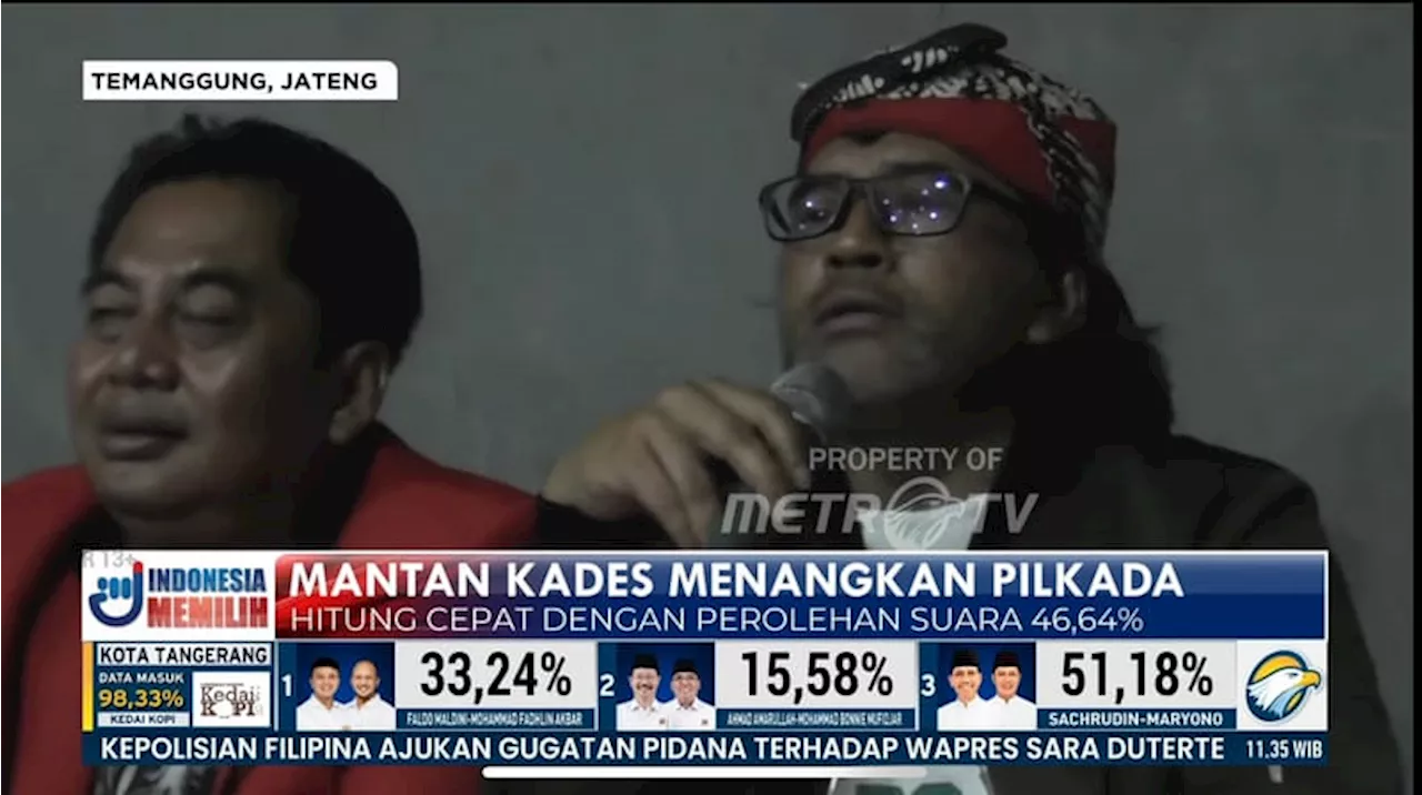 Mantan Kades Unggul di Hitung Cepat Pilkada Temanggung