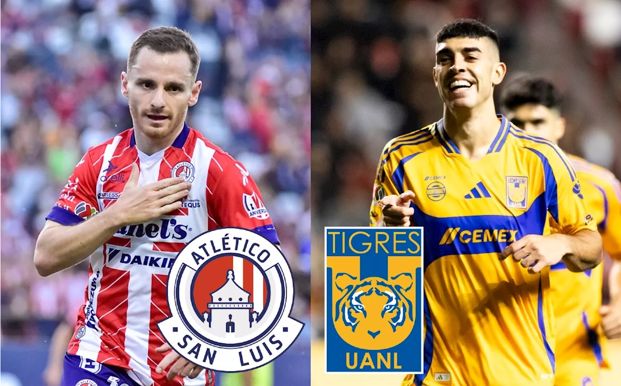 San Luis vs Tigres: ¿Dónde VER la ida de los cuartos de final del Apertura 2024 de la Liga MX?