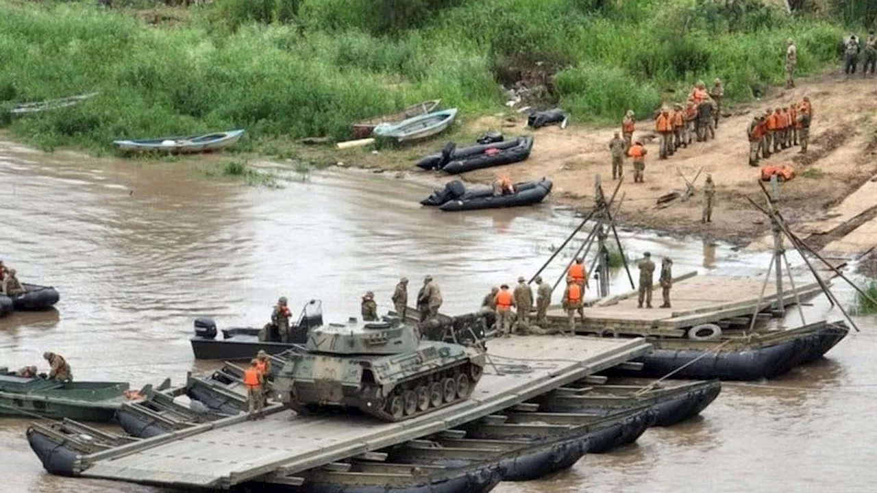 Santa Fe: buscan a un soldado que cayó al río Paraná durante un ejercicio militar