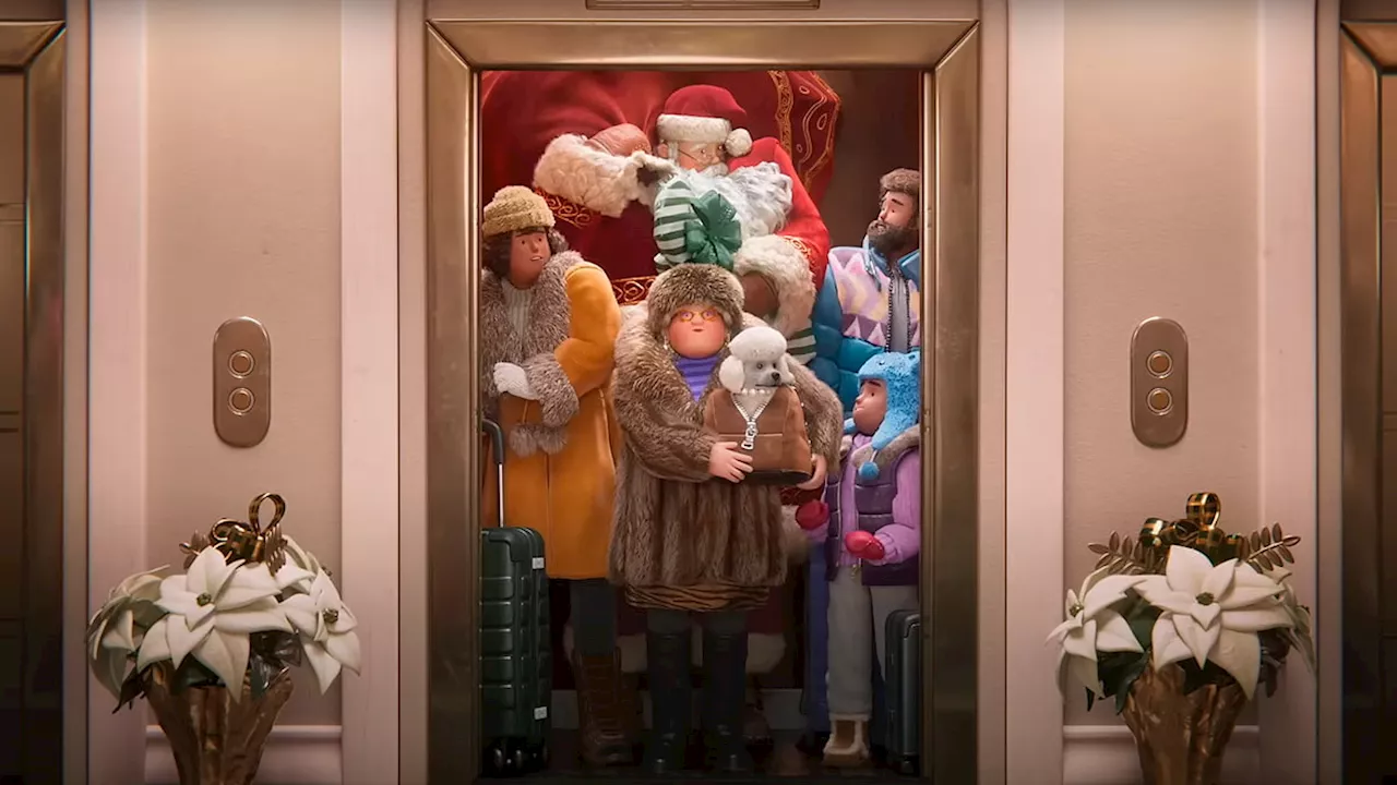 Papá Noel trae toneladas de carbón a los hoteles en este spot animado de Airbnb