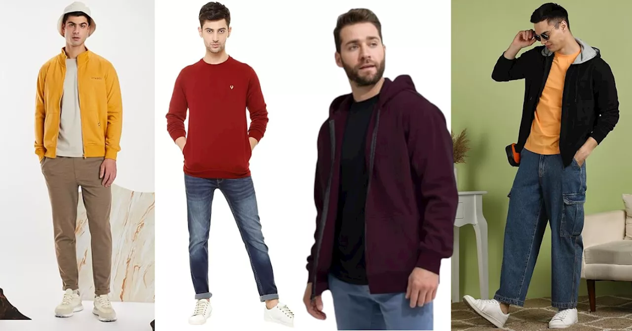 ठंड आते ही गरम हो गया Men Stylish Sweatshirts का फैशन, Amazon WInter Sale में मिल रही बेस्ट डील