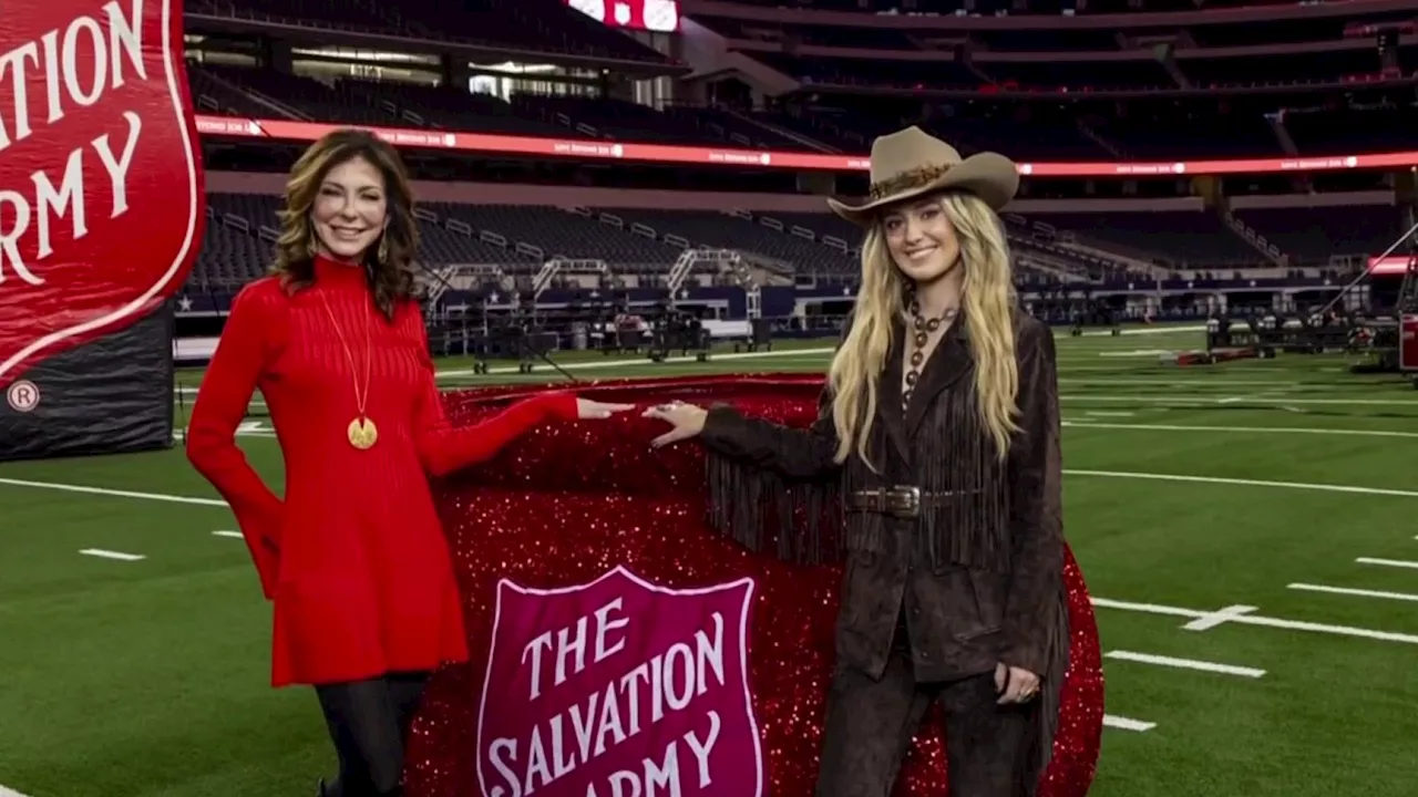 Country music star Lainey Wilson gets ready for Dallas Cowboys halftime show