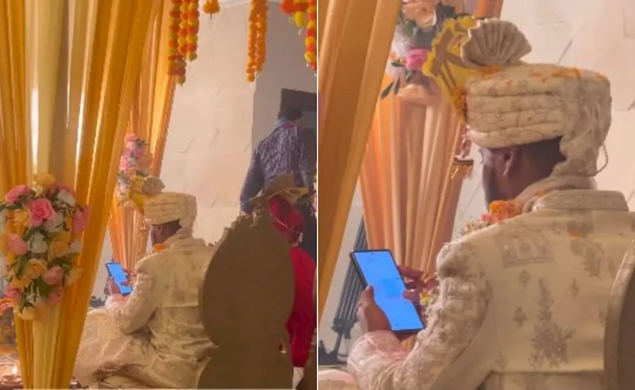 Shaadi Ke Din Mein Dulhe Apna Mobile Se Trade Karne Mein Inteha Kar Rahe Hain