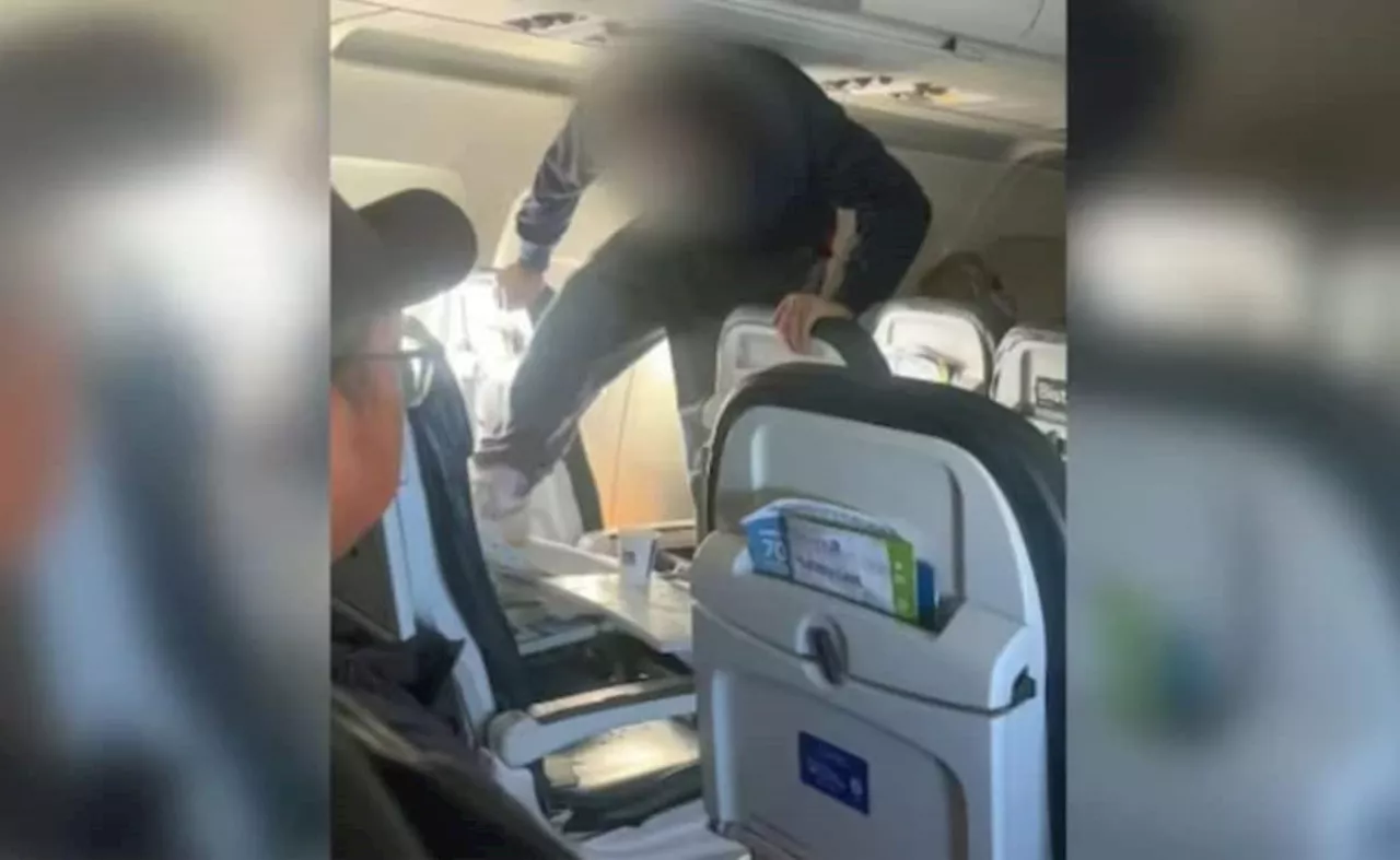 United Airlines Shocking Video: Passenger Kicking Plane Seat