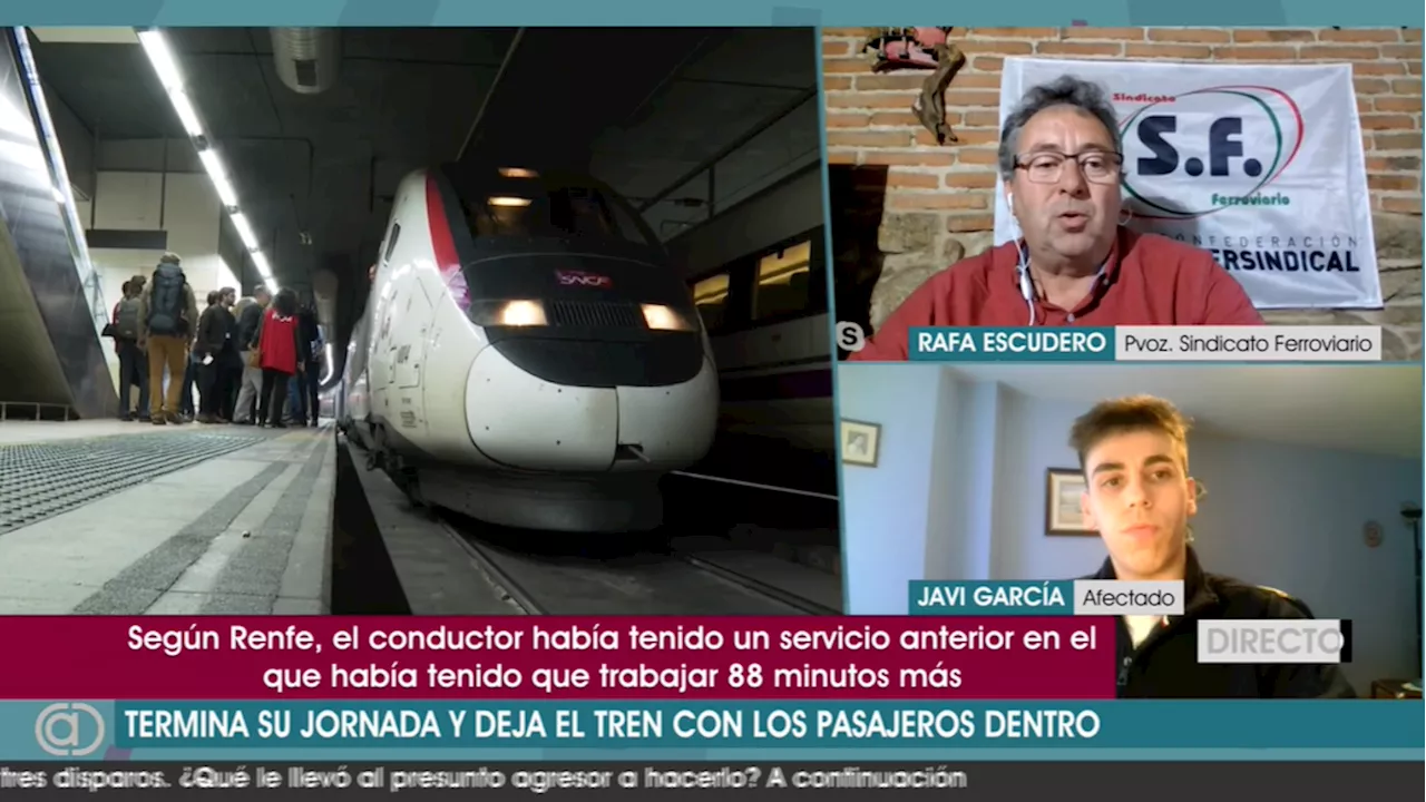 ¿Por qué el conductor abandonó el tren con destino León con pasajeros dentro?