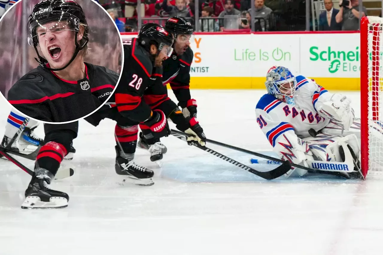 Rangers blow lead and fall to rival Hurricanes as skid hits four during tumultuous time