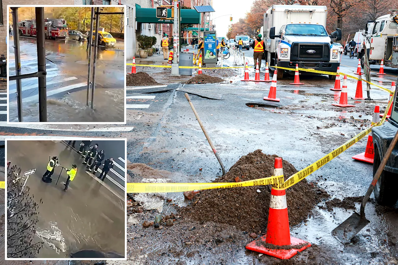 Water main break on UWS floods NYC subway station, disrupting commuter service