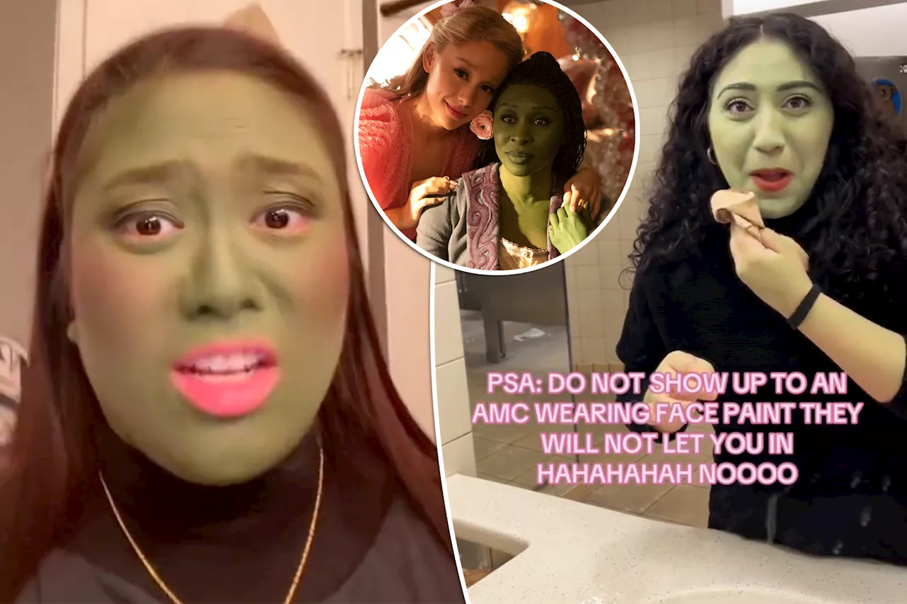 'Wicked' moviegoers are getting turned away for green face paint at this popular theater chain