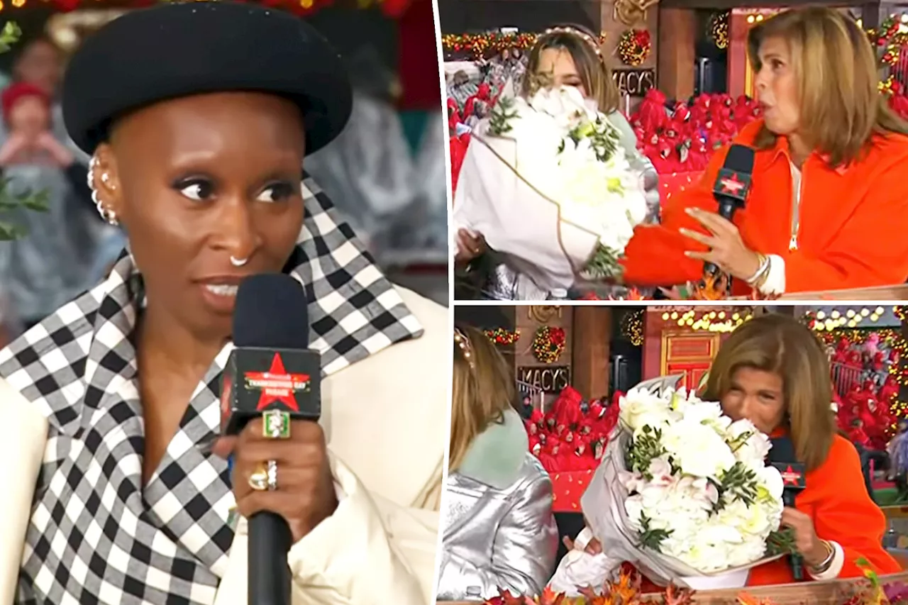 'Wicked' star Cynthia Erivo sweetly honors Hoda Kotb in her last Thanksgiving Day parade before 'Today' exit