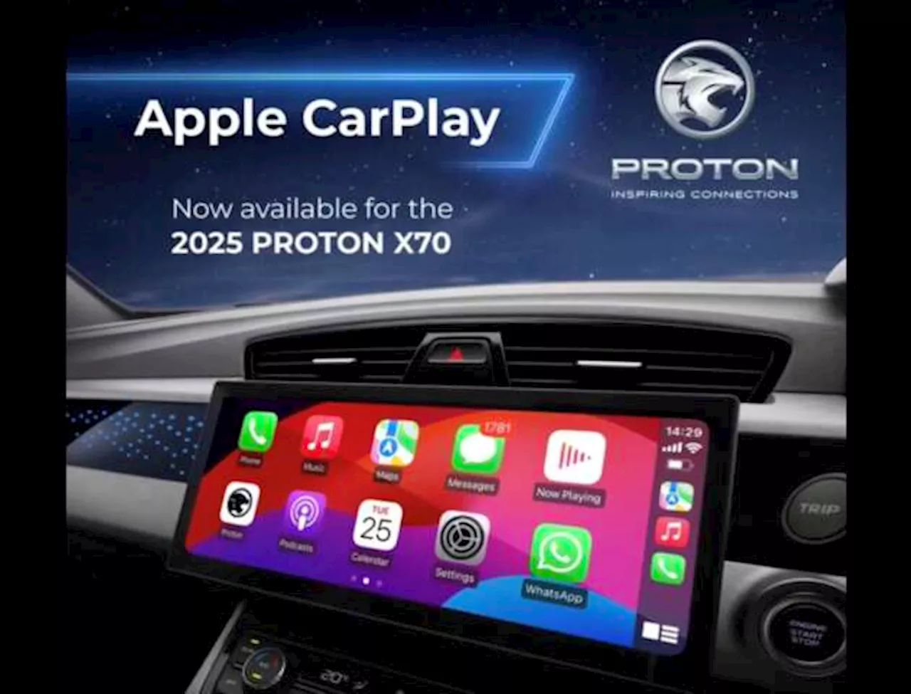 Apple CarPlay now available for Proton X70 facelift – over-the-air update to be introduced in batches