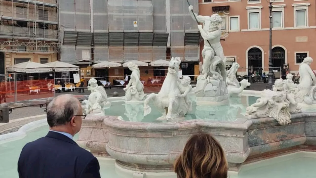 Roma ritrova le fontane di piazza Navona e piazza della Rotonda