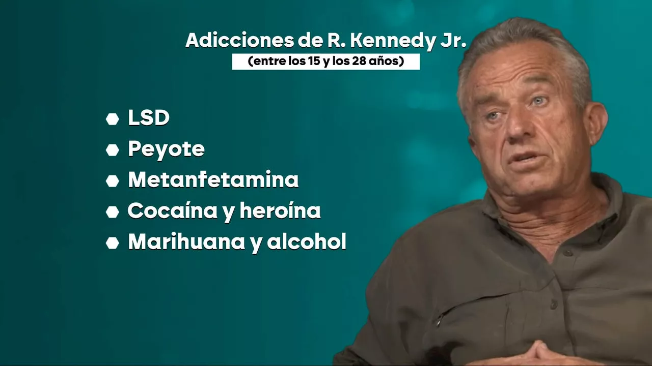 Robert F. Kennedy Jr., de consumir todo tipo de drogas a ser elegido para la Secretaría de Salud de Trump