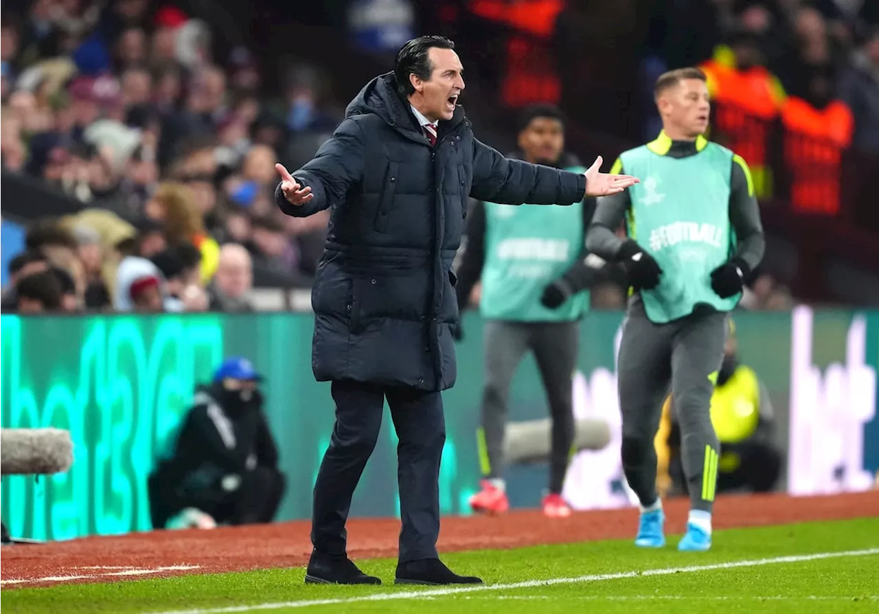 Unai Emery gives assessment of late call in Aston Villa draw