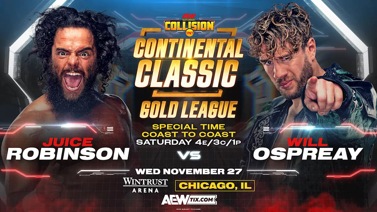 AEW Collision SPOILERS (11/30): Match Results From Taped Chicago, Illinois Show