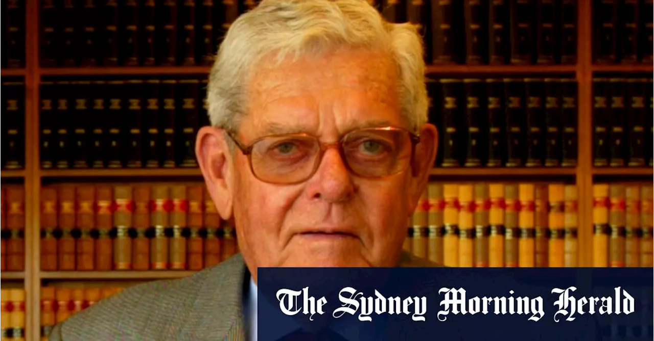 Legendary Australian barrister and politician Tom Hughes dies aged 101