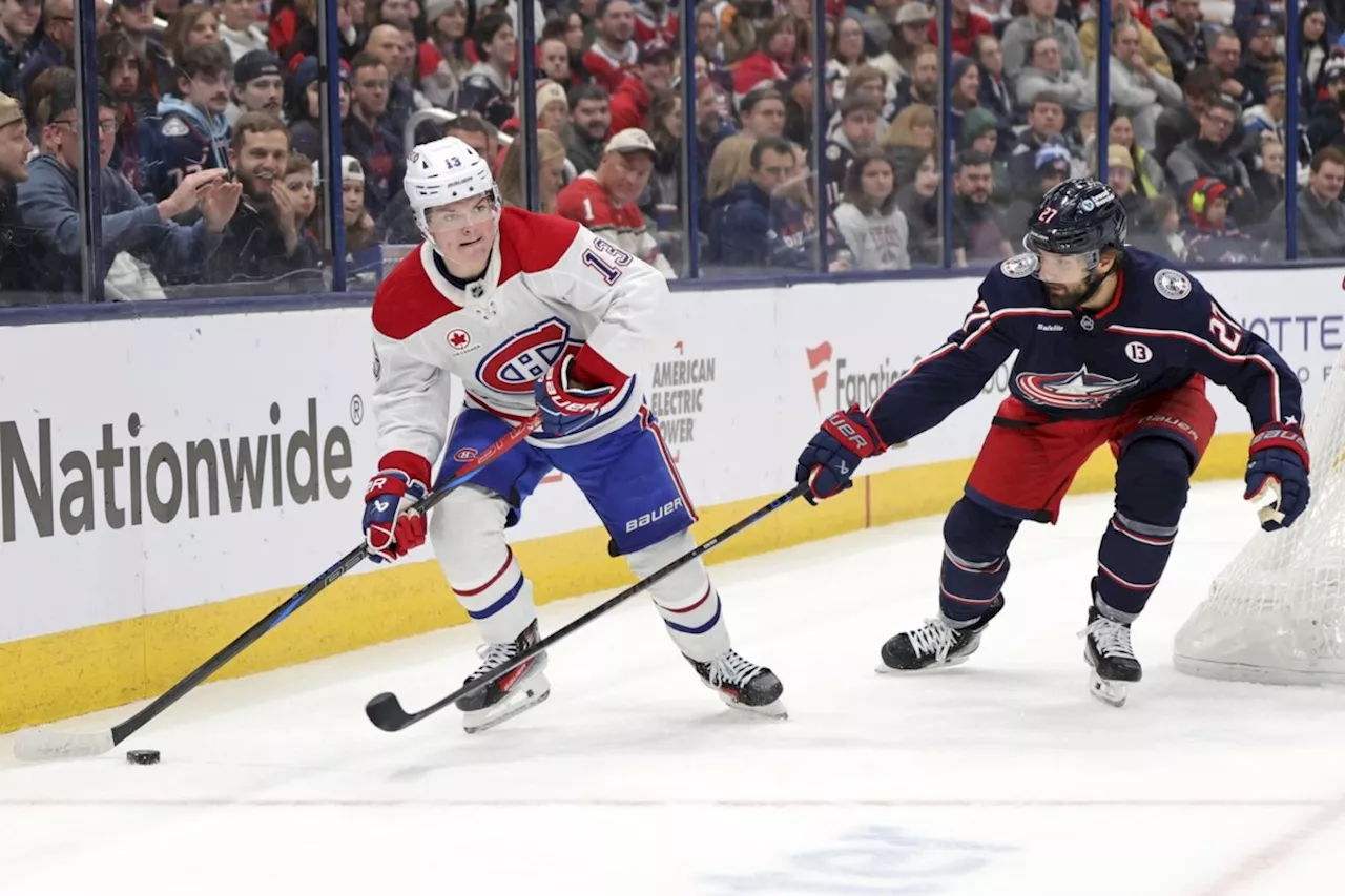 Suzuki scores in OT to give the Canadiens a 4-3 victory over the Blue Jackets