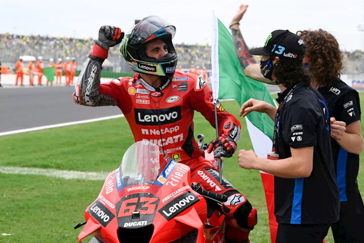 Pecco Bagnaia (Ducati): «Ein sehr besonderer Sieg»