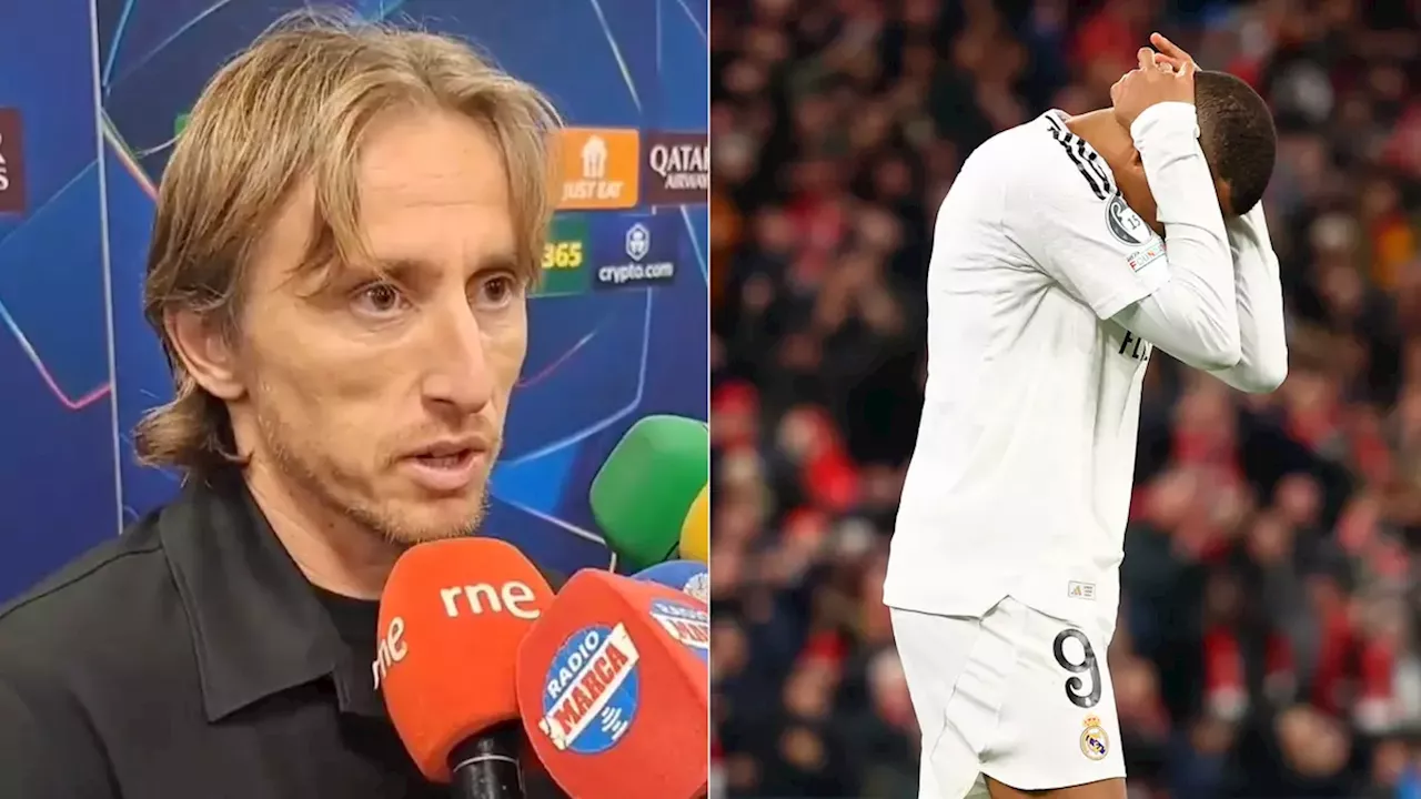 Luka Modric Supports Kylian Mbappe After Real Madrid's Loss to Liverpool