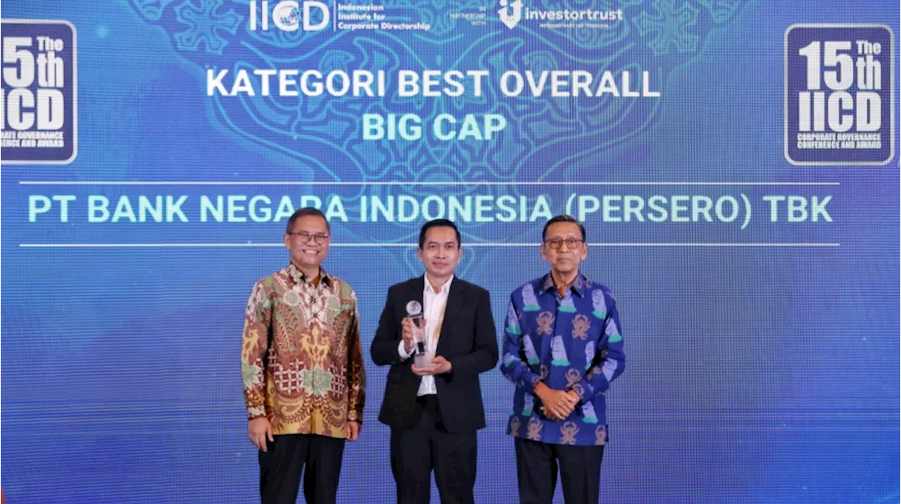 Konsisten Meningkatkan Kualitas Implementasi GCG, BNI Kembali Raih Predikat 'The Best Overall in Corporate Governance'