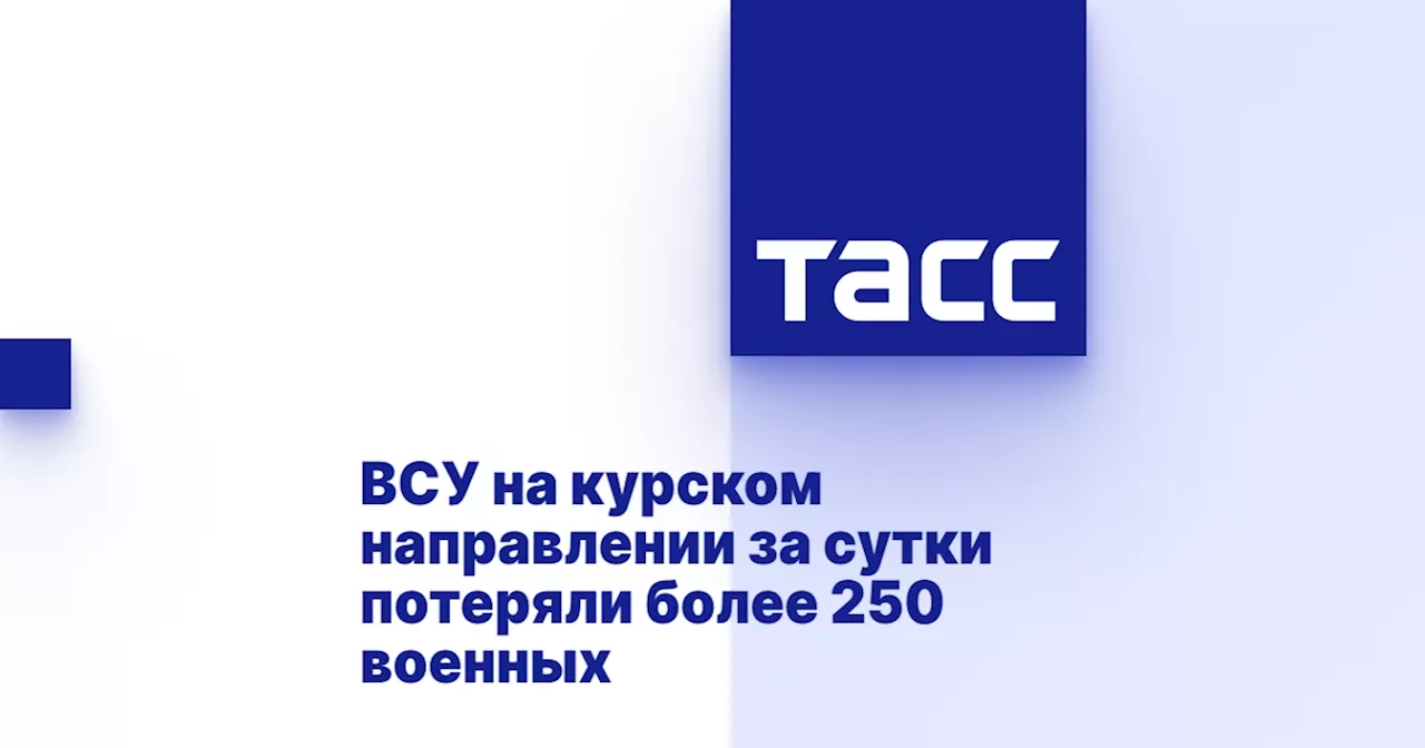 ВСУ ПОТЕРЯЛИ БОЛЕЕ 250 ВОЕННЫХ В КУРСКОМ НАПРАВЛЕНИИ