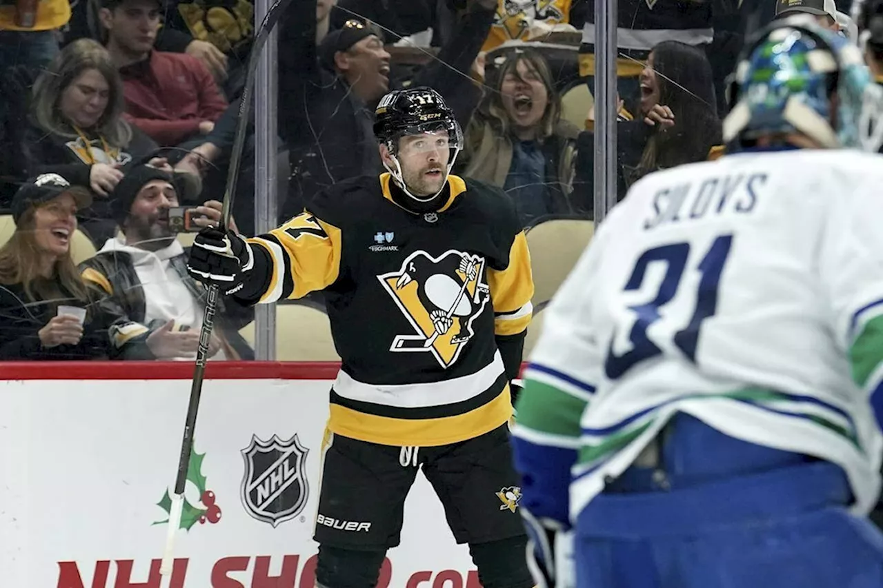 Bryan Rust's Two Goals Help Penguins Beat Canucks 5-4