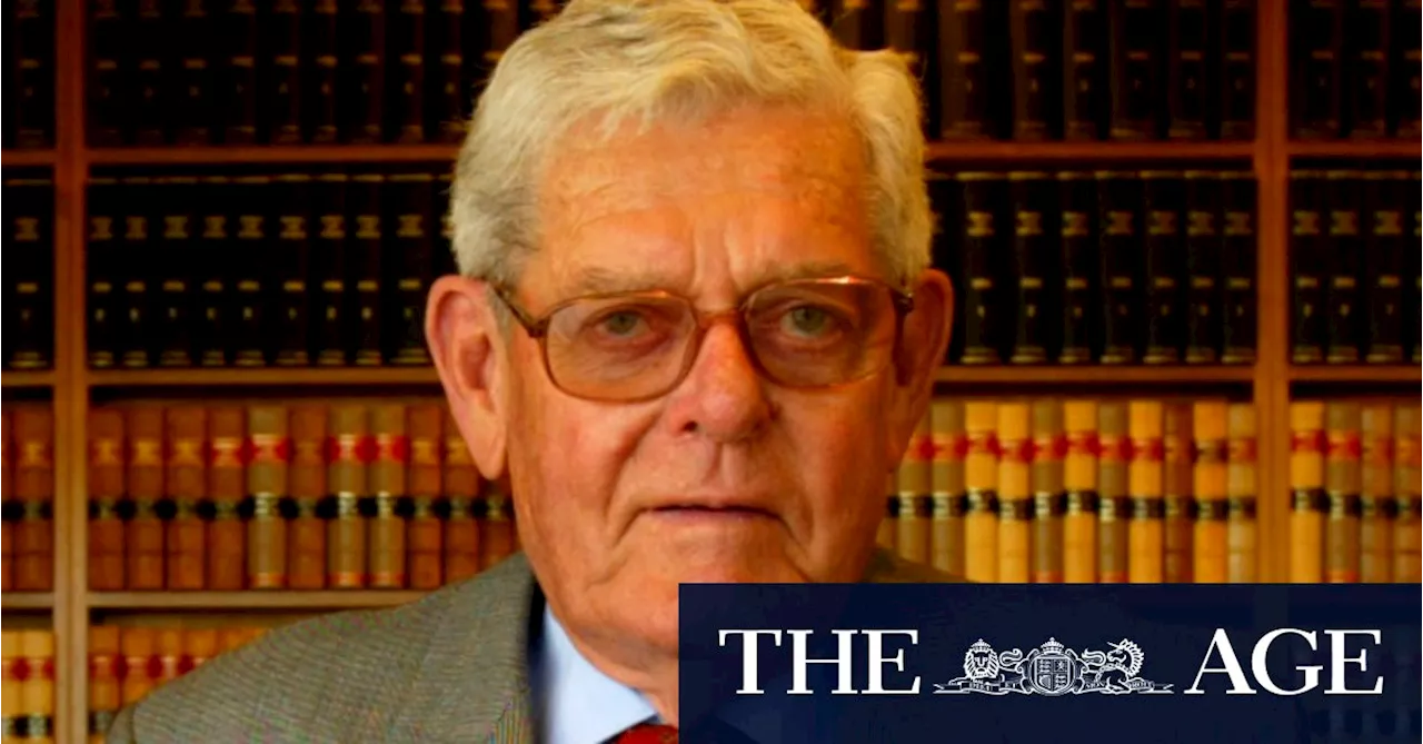 Legendary Australian barrister and politician Tom Hughes dies aged 101