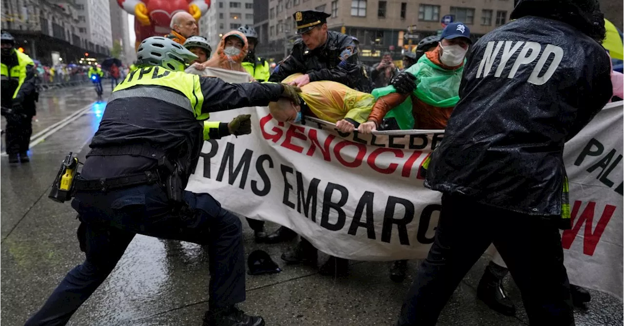 Macy’s Thanksgiving Day Parade Interrupted by Protests Leading to Multiple Arrests