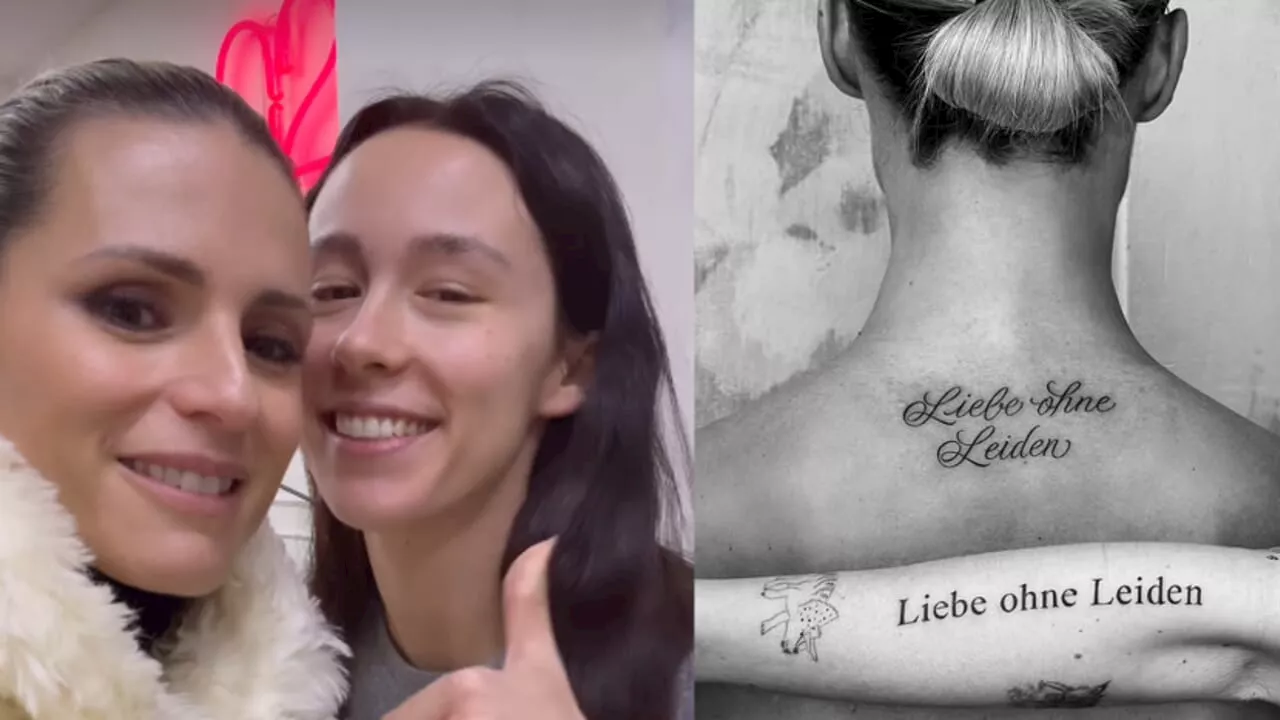 Michelle Hunziker e Aurora Ramazzotti Tatuano 'Liebe ohne Leiden' per Simboleggiare l'Amore Senza sofferenza