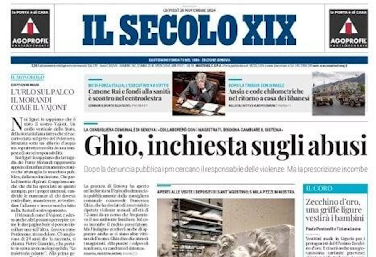 Il Secolo XIX in apertura: 'Samp, per Sottil fiducia a tempo: Catanzaro decisivo'