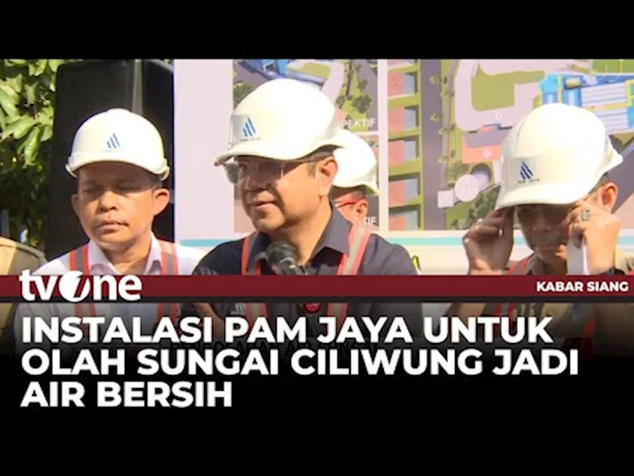 PAM Jaya Resmi Memulai Proyek Pengolahan Air Sungai Ciliwung