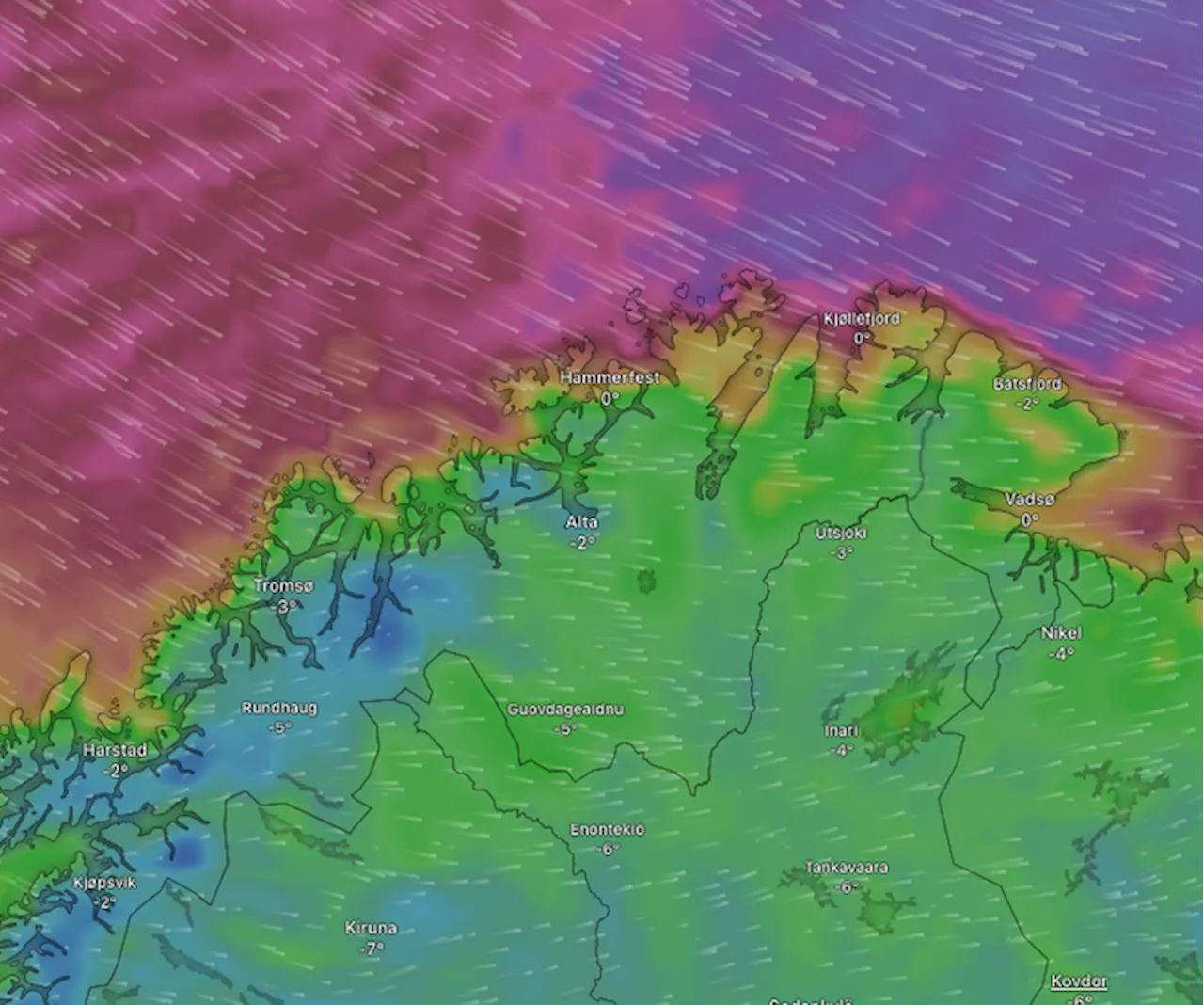 Meteorologisk Institutt Isserer Oransje Farevarsel for Sterke Vindkast i Nord-Troms og Finnmark