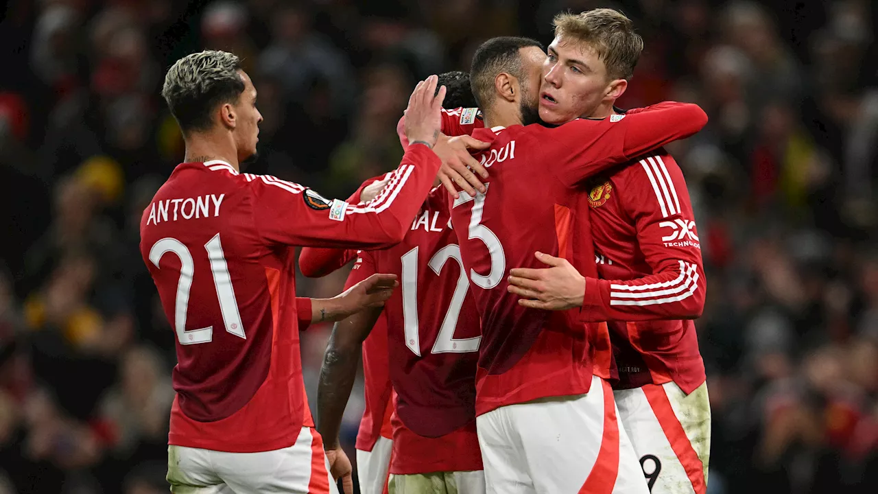 Manchester United boekt ondanks pijnlijk moment Malacia eerste zege onder Amorim