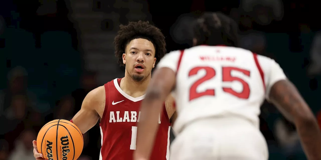 No. 9 Alabama survives scare from Rutgers, advances to Players Era championship with 95-90 win