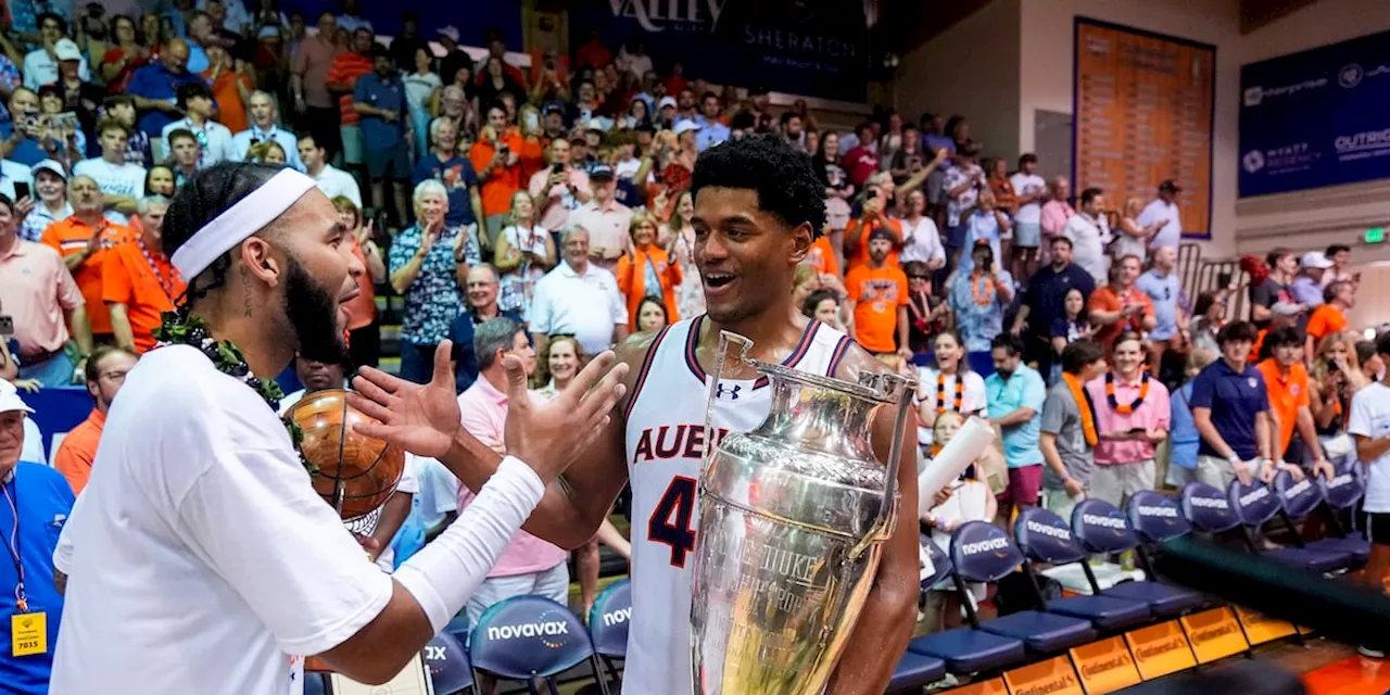 Johni Broome scores 21 and No. 4 Auburn wins Maui Invitational with a 90-76 win over Memphis