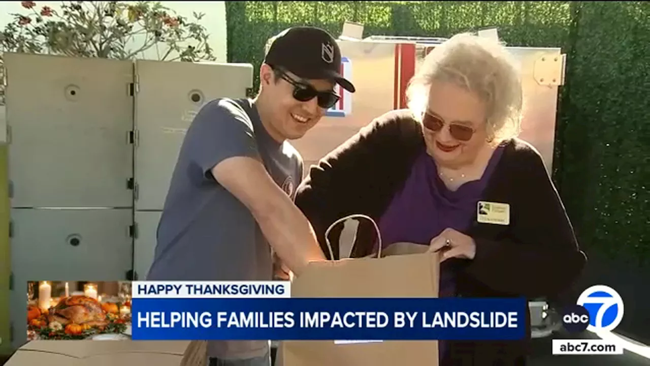 Rancho Palos Verdes residents impacted by landslide crisis enjoy free Thanksgiving meals