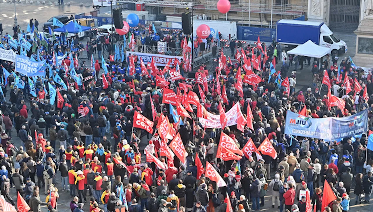 Cgil e Uil, 'lo sciopero è riuscito, adesione oltre il 70%'