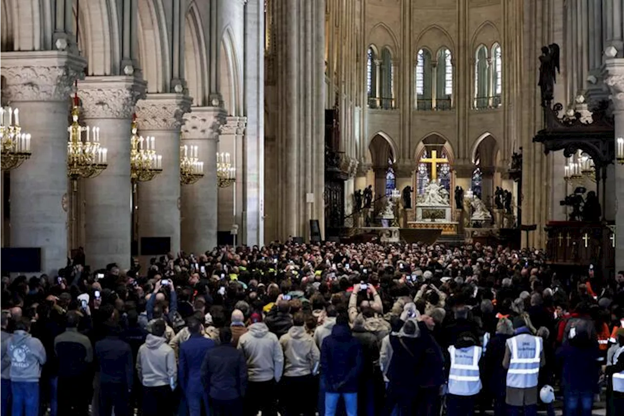 Notre-Dame, 'un shock de esperanza' , exalta Macron