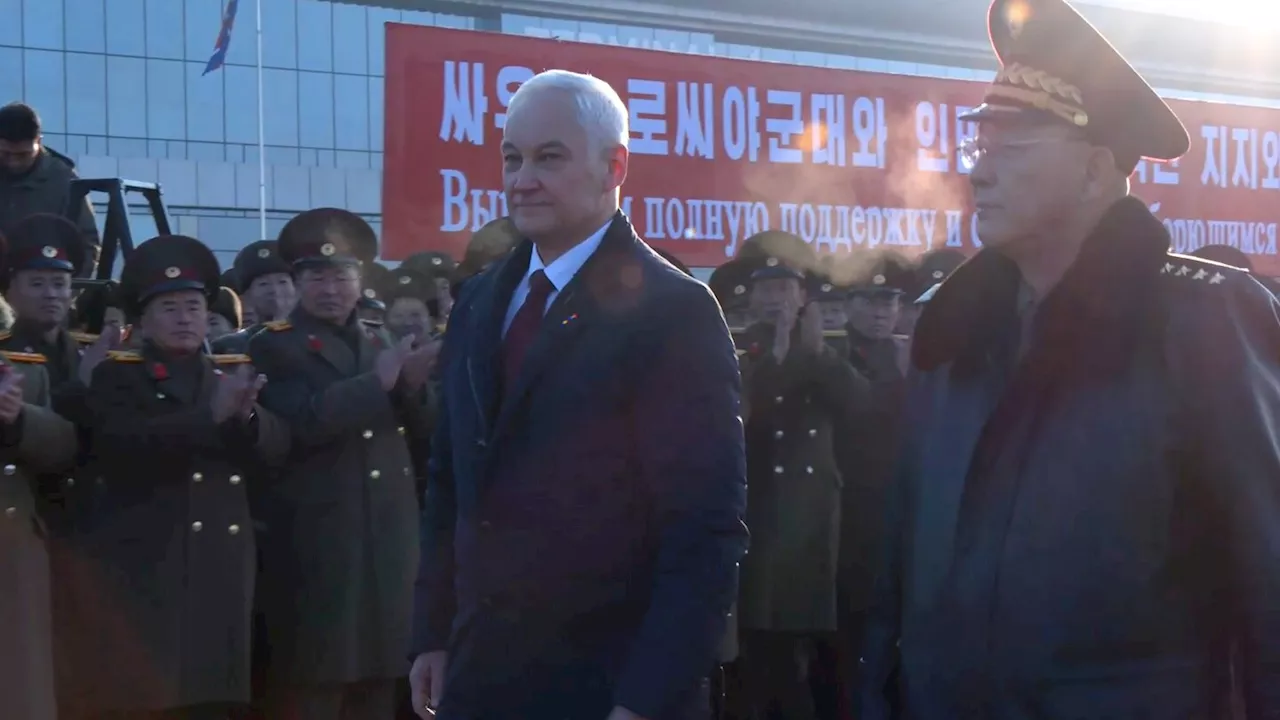 Russian defense minister visits North Korea to talk with military and political leaders