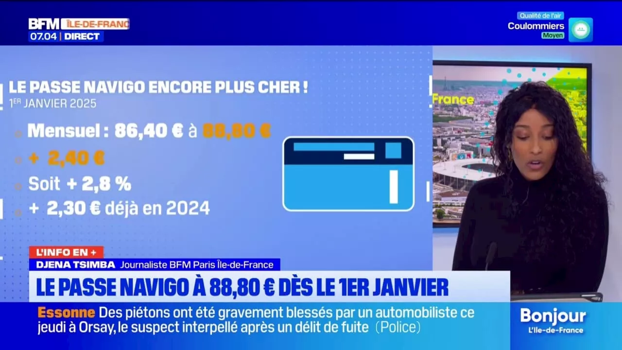 Le passe Navigo va augmenter à 88,80 euros par mois dès le 1er janvier