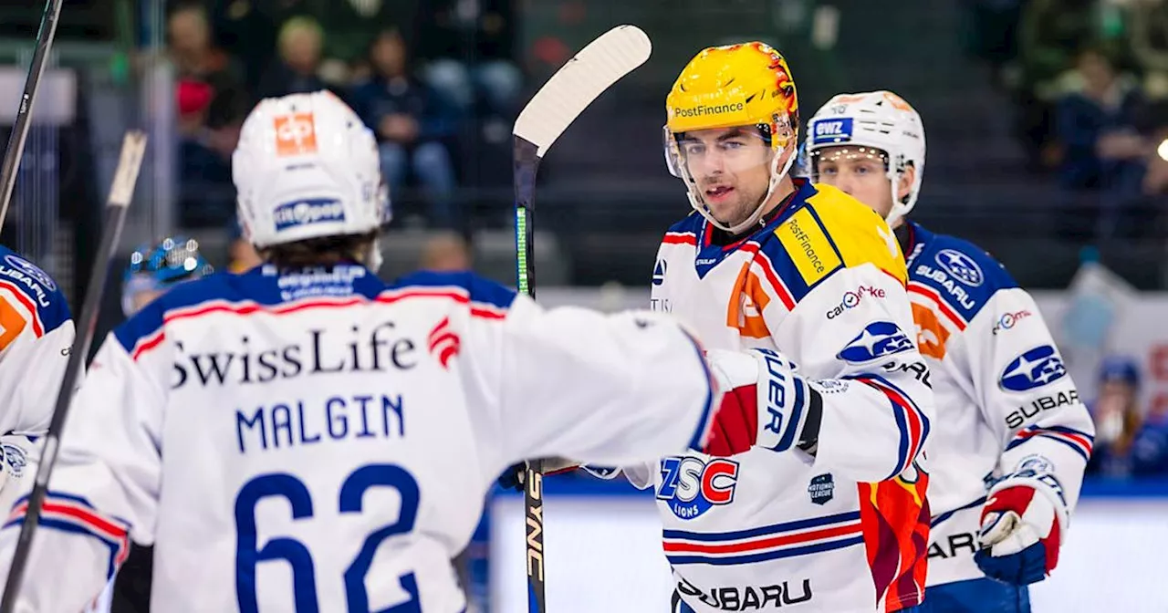 Denis Malgin hilft ZSC Lions zu einem 4:0-Sieg gegen EV Zug