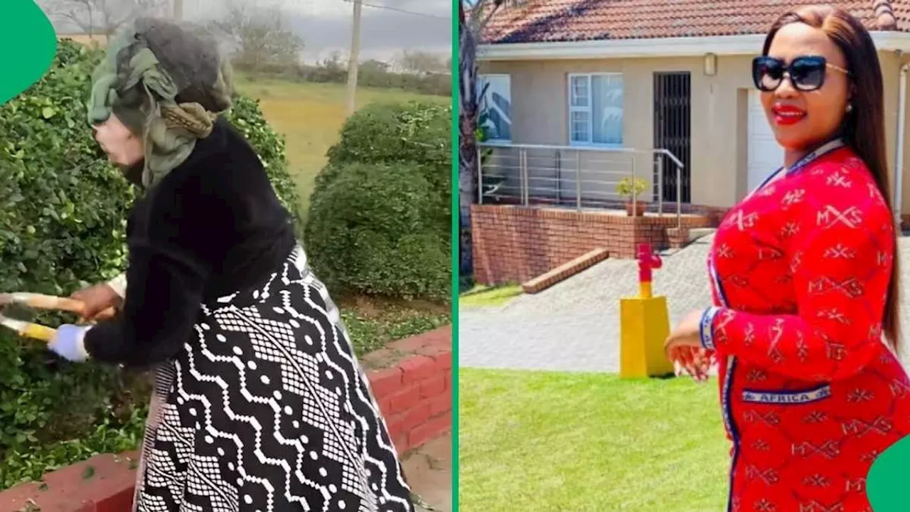 Woman Shocked to See Mother Gardening in Expensive Maxhosa Jersey